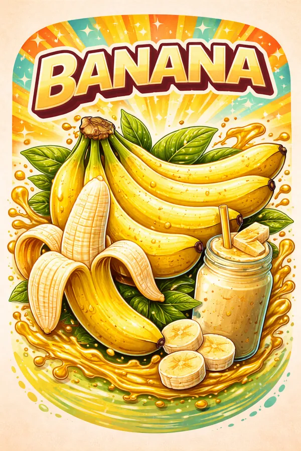 Banana ingredients for industrial manufacturing (frozen, puree, concentrate, powder)